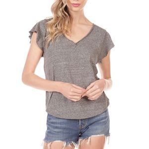 Free People we the free Effortless Tee Charcoal